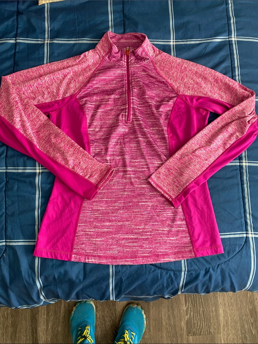 tek gear Pink Half-Zip heather Performance Pullover